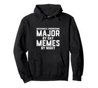 Ingénieur en génie mécanique Major by Day Memes by Night Engineer Sweat à Capuche