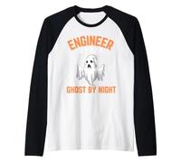 Ingénieur Halloween Engineer by Day Ghost by Night Manche Raglan