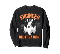 Ingénieur Halloween Engineer by Day Ghost by Night Sweatshirt