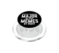 Ingénieur Industriel Major by Day Memes by Night Engineer PopSockets PopGrip pour MagSafe