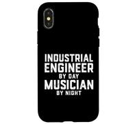Ingénieur Industriel par Jour Musicien de Nuit Travail d'ingénierie Coque pour iPhone X/XS