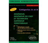 Ingénieur, ingénieur en chef et technicien supérieur territoriaux, Catégorie A et B - Thouati Ouanas - Ellipses - broché - Etude