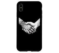 Ingénieur Intelligence Artificielle de poignée de Main de Robot IA Humain Coque pour iPhone XS Max