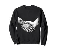 Ingénieur Intelligence Artificielle de poignée de Main de Robot IA Humain Sweatshirt