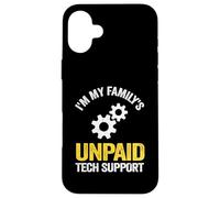 Ingénieur Logiciel IT Guy I'm My Family's Unpaid Tech Support Coque pour iPhone 16 Plus