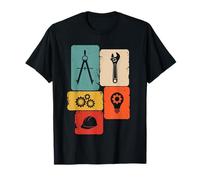 Ingénieur Mécanique Génie Civil Étudiant Ingénierie Cadeau T-Shirt