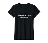 Ingénieur mécanique T-Shirt Graphique avec Valeur, Femme, Noir, L