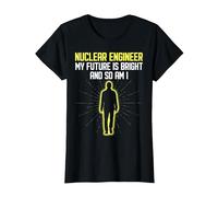 Ingénieur nucléaire My Future is Bright Centrale nucléaire T-Shirt, Femme, Noir, XL