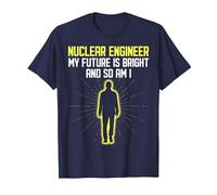 Ingénieur nucléaire My Future is Bright Centrale nucléaire T-Shirt, Homme, Bleu Marine, S