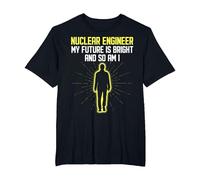 Ingénieur nucléaire My Future is Bright Centrale nucléaire T-Shirt, Homme Grandes Tailles, Noir, 5X Tall