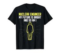 Ingénieur nucléaire My Future is Bright Centrale nucléaire T-Shirt, Homme, Noir, L