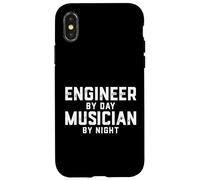 Ingénieur par Jour Musicien de Nuit Étudiant en ingénierie Coque pour iPhone X/XS