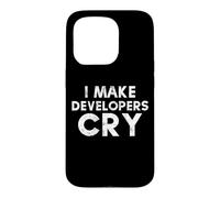 Ingénieur QA drôle et Chef de Projet, Je Fais pleurer Les développeurs Coque pour iPhone 15 Pro