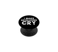Ingénieur QA drôle et Chef de Projet, Je Fais pleurer Les développeurs PopSockets PopGrip Adhésif