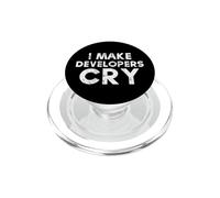 Ingénieur QA drôle et Chef de Projet, Je Fais pleurer Les développeurs PopSockets PopGrip pour MagSafe