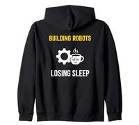 Ingénieur robotique de Construction de Robots perdant Le Sommeil Sweat à Capuche