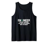 Ingénieur Sayin Not Arguing I'm Explaining Women Men Débardeur