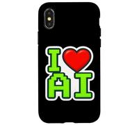 Ingénieur spécialiste en Intelligence Artificielle I Love AI Heart Coque pour iPhone X/XS