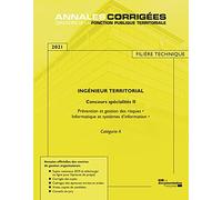 Ingénieur territorial II 2021: Concours et spécialités II - n°121