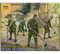 Ingénieurs Soviétiques WWII 1941-42 Kit En Plastique 1:72 Modèle ZVEZDA
