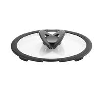 Lagostina Couvercle en verre Ingenio pour induction, noir/transparent, 20 cm