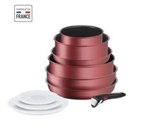 TEFAL INGENIO Daily Chef Batterie de cuisine 10 p, Induction, Revêtement antiadhésif, Poêles casseroles, Fabriqué en France
