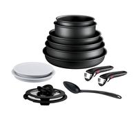 Ingenio Eco Resist L3979542 Batterie De Cuisine 13 Pièces : 3 Poêles 22/24/28 Cm + Wok 26 Cm + 2 Poêlons 16/18 Cm + 7 Accessoires