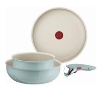 Ingenio Serenity Batterie Cuisine 4 Pièces Eucalyptus, Antiadhésif, Poignée Amovible, Design Empilable