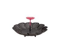 Lagostina Panier vapeur Ingenio Smart – plastique, ailerons – noir et rouge