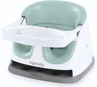 Ingenuity 2 en 1 Rehausseur de chaise, Rehausseur de chaise pour bébé & siège pour jeune enfant avec plateau amovible, repas & alimentation Siège pour jeune enfant, (menthe)