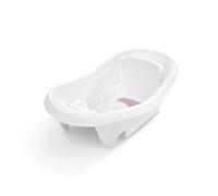 Summer by Ingenuity Comfy Clean Deluxe Baignoire de Nouveau-Né à Tout-Petit, 0-24 Mois, Rose
