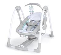 Ingenuity Balancelle compacte Raylan Moteur silencieux, 12 mélodies, balancement automatique