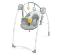 Ingenuity, Balancelle Milestone Swing avec Arc d'Activités et 6 Vitesses, pour Enfants de 0 à 9 Mois, Jusqu'à 9 kg, Gris