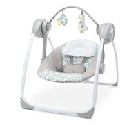 Ingenuity Balancelle Portable Comfort 2 Go - 6 Vitesses - Balancelle Bebe Electrique - 10 Mélodies - 2 Jouets - 0-9M - Endless Blooms