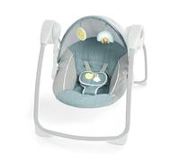 Ingenuity Balancelle Sun Valley Canopy – Auvent, 2 jouets, siège 2 positions – Gris 0-9 mois