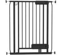 Ingenuity Barrière de Porte pour bébé avec pédale Mains Libres, Support à Pression ou matériel, 73-80 cm de Large, Double Serrure, Convient aux Animaux domestiques
