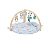 Ingenuity Tapis d'éveil Cozy Spot Réversible – Arche en bois, Thème Éléphant, Unisexe