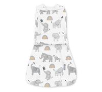 INGENUITY, Gigoteuse d'Emmaillotage, sac de couchage éléphant, pour mi-saison TOG 1. évolutive de 3 à 6 mois certifié Oeko-Tex