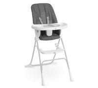 Ingenuity - Chaise haute Sun Valley - Pliable compacte, assiette sûre, harnais 5 points - Gris