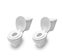 Ingenuity: ity by Ingenuity Flip & Sit Lot de 2 sièges de toilette Blanc - Facile à installer et à enlever - Siège d'apprentissage de la propreté qui se fixe au siège de toilette adulte
