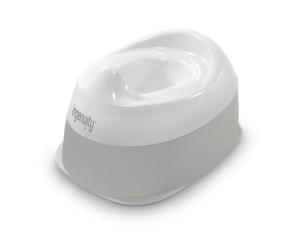 Ingenuity: ity by Ingenuity Potty Ready Set Go, bol amovible, fond antidérapant, base large et stable, 18 mois et plus, blanc et gris