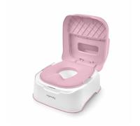Ingenuity, Prepare to Potty - Système de Pot 3 en 1, Adaptateur, Tabouret, Montage Facile, pour Enfants de 18 Mois et Plus, Rose