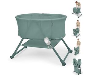 Ingenuity Moïse Snooze & Stow Pliage Facile avec Son, Lumière et Vibration, Moïse Bébé Portable, Pliage une Main, Côtés en Maille