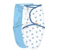 INGENUITY Original Swaddle, Gigoteuse d'emmaillotage, 0-3 mois, sécurité et chaleur pour bébé, crown bleu, lot de 2