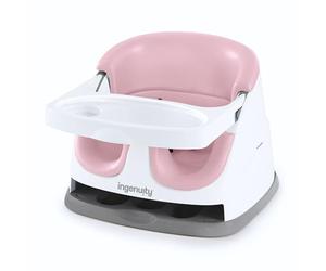 Ingenuity, Rehausseur de Chaise 2en1 pour Bébé et Enfants, Siège Evolutif, Harnais de Sécurité à 3 Points, Plateau Amovible, sons BPA, Portable et Facile à Nettoyer, Peony, 6-36 Mois