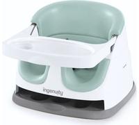 INGENUITY Réhausseur de chaise bébé enfant de 6 mois a 3 ans, Base 2 en 1 Brume, plateau amovible, rangement et nettoyage facile