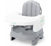 INGENUITY Rehausseur de chaise deluxe pliable gris, nomade avec tablette et sangles inclus