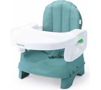 INGENUITY Rehausseur de chaise deluxe pliable turquoise, nomade avec tablette et sangles inclus
