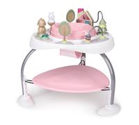 Ingenuity Spring & Sprout - Centre d’Activités Bébé 2-en-1 avec Jouets et Fonction Sautoir, Jumperoo Se Transforme en Table, Dès 6 Mois, First Forest (Rose)