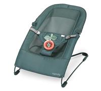 Ingenuity Stow & Go transat bébé compact pliable, siège portatif léger avec vibration et jouet, vert, moins de 2,3 kg
